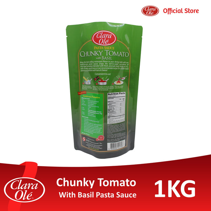 Clara Olé Chunky Tomato with Basil Pasta Sauce 1kg