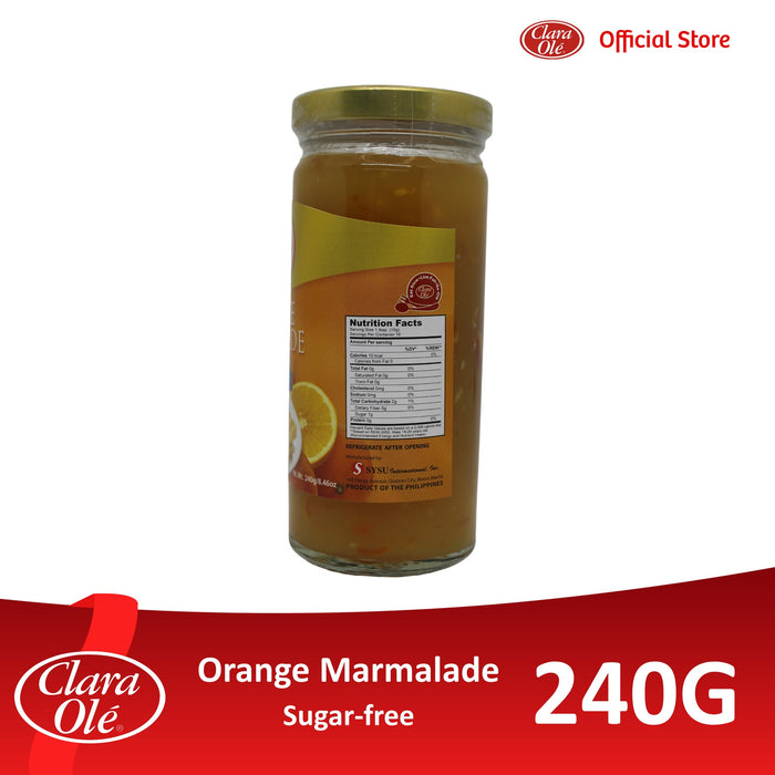 Clara Olé Sugar-Free Orange Marmalade 240g