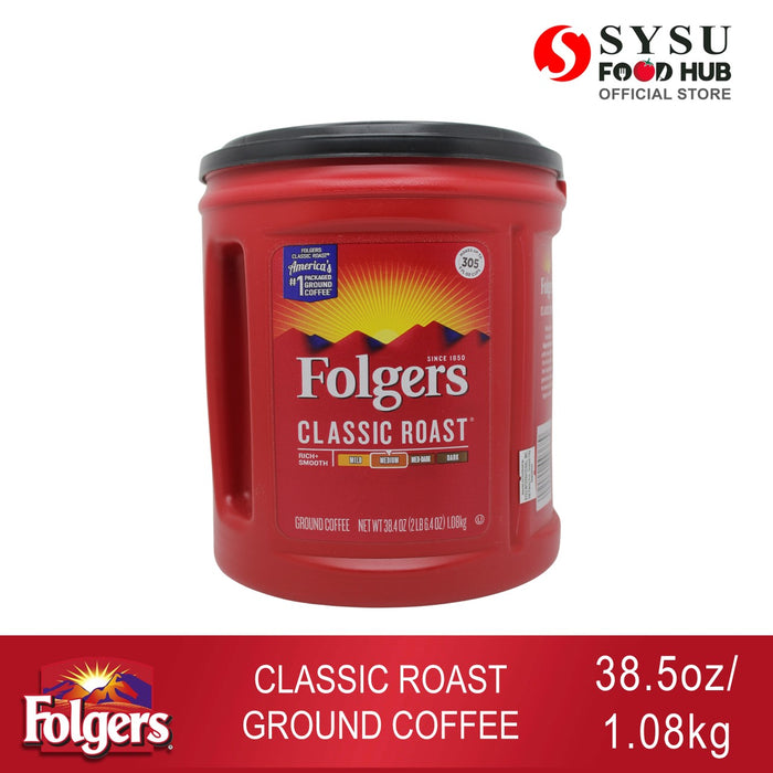 Folgers Classic Roast Ground Coffee 38.4oz (1.08kg)