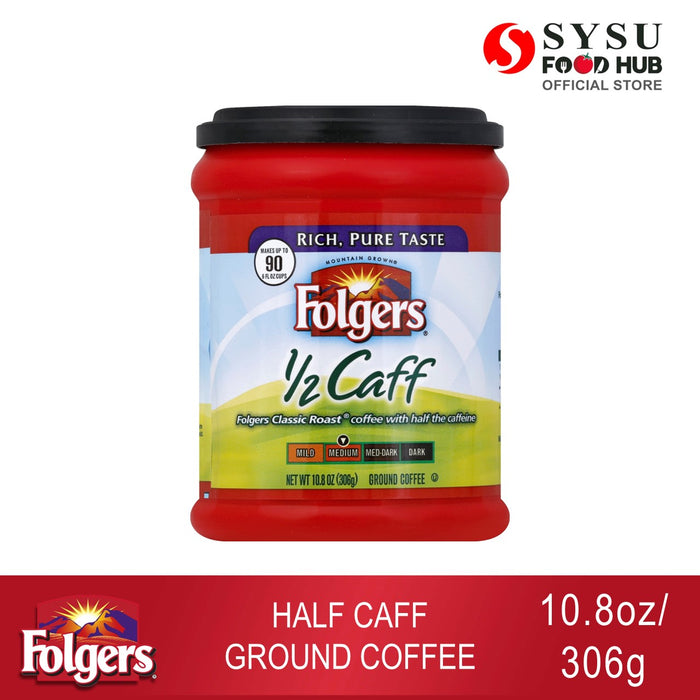 Folgers Half Caff Ground Coffee 10.8oz (306g)