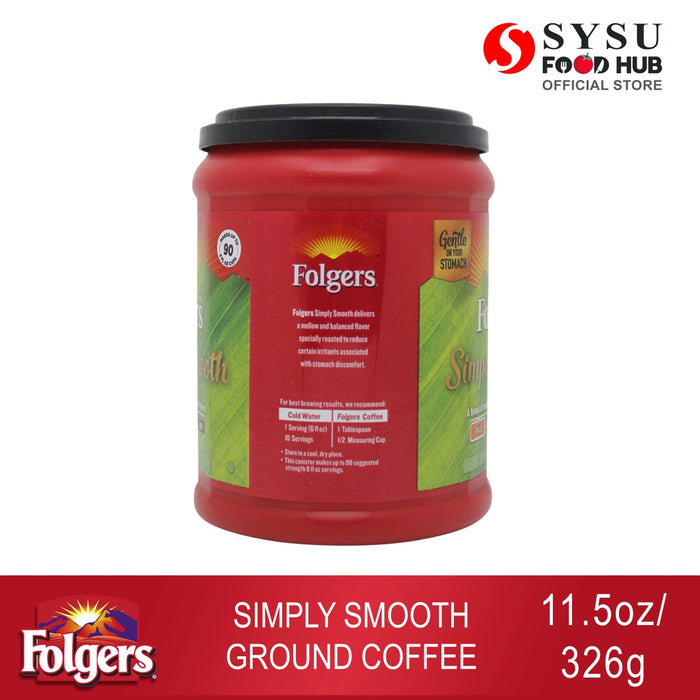 Folgers Simply Smooth Ground Coffee 11.5oz (326g)