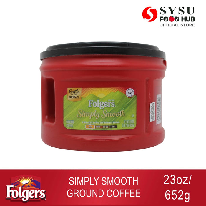 Folgers Simply Smooth Ground Coffee 23oz (652g)