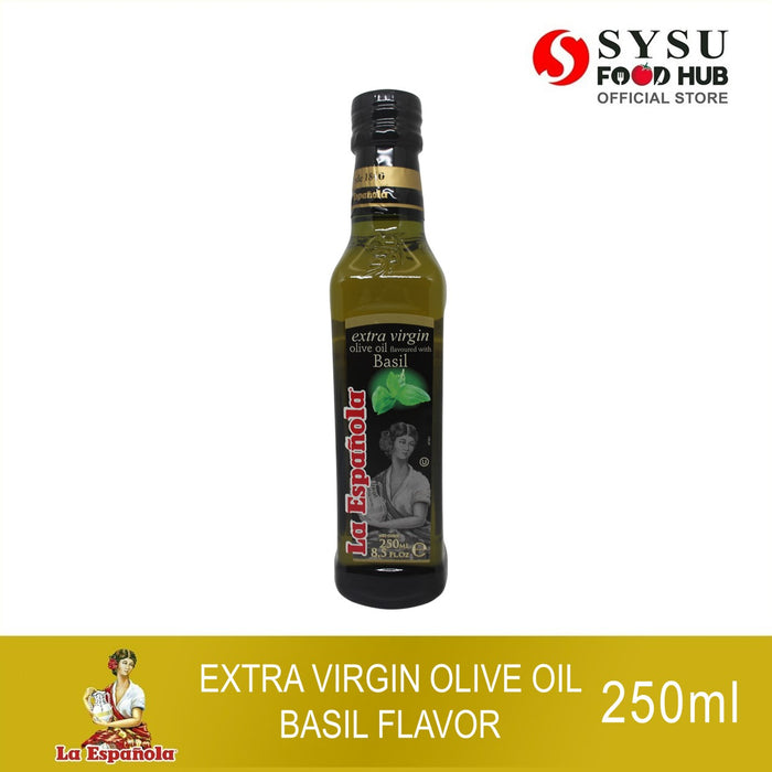 La Española Extra Virgin Olive Oil Basil Flavor 250ml