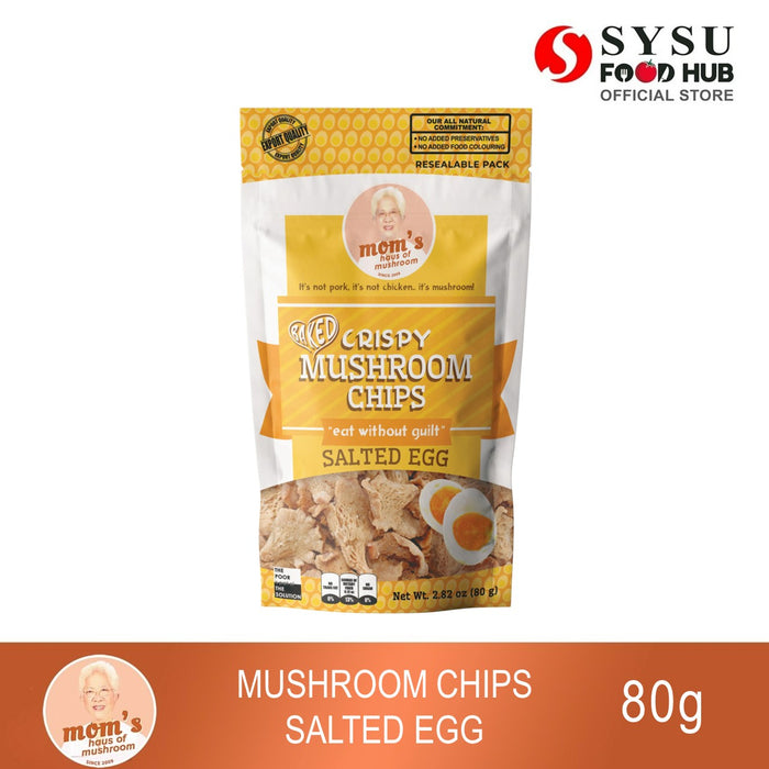 Mom's Haus of Mushroom Crispy Mushroom Chips Salted Egg Flavor 80g