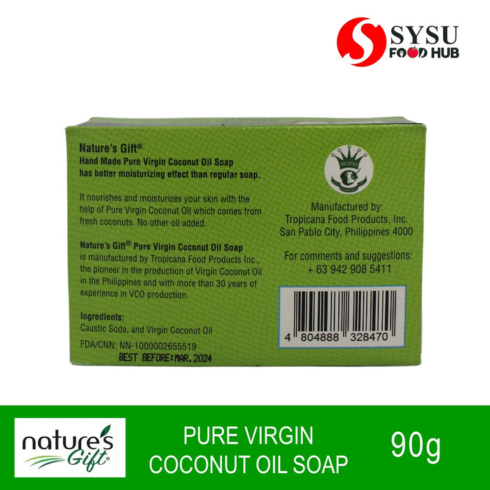 Nature's Gift Pure Virgin Coconut Oil Soap 90g