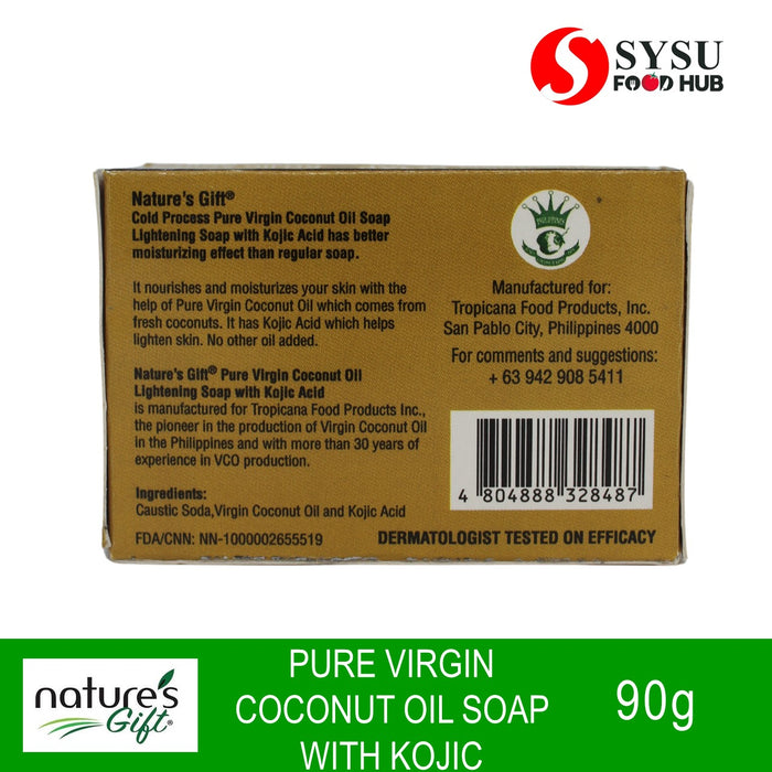 Nature's Gift Pure Virgin Coconut Oil Soap with Kojic 90g