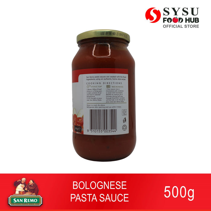 San Remo Bolognese Pasta Sauce 500g