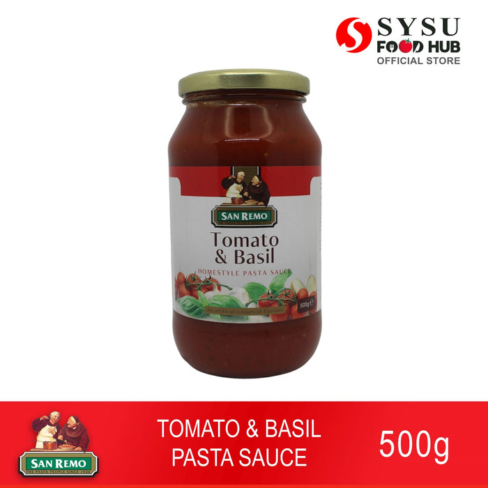 San Remo Tomato & Basil Pasta Sauce 500g
