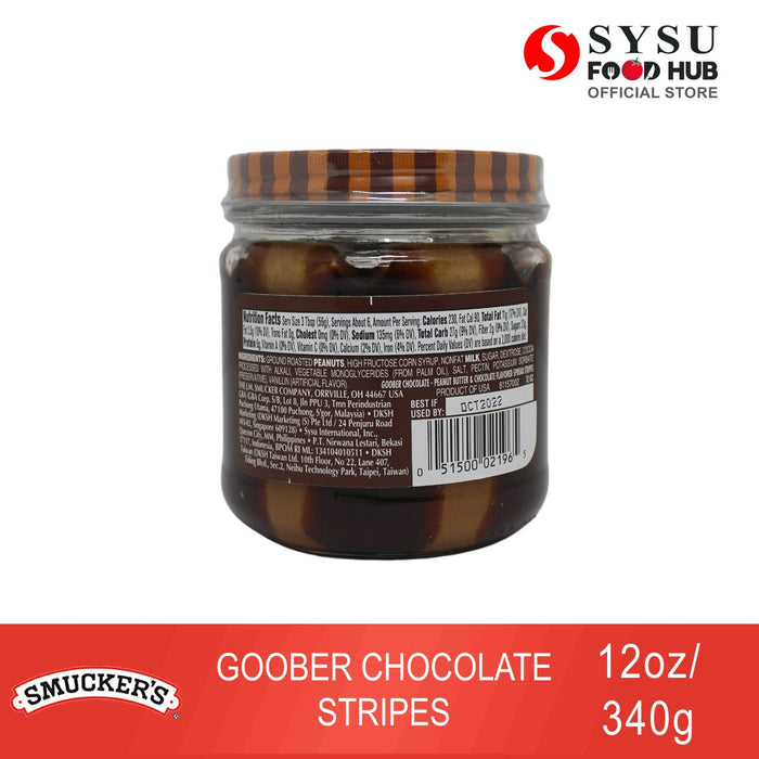 Smucker's Goober Chocolate Stripes 12oz (340g)