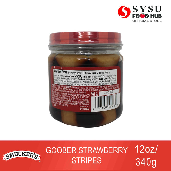 Smucker's Goober Strawberry Stripes 12oz (340g)