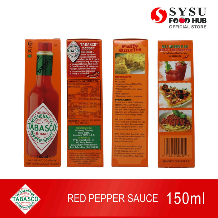 Tabasco Red Pepper Sauce 150ml