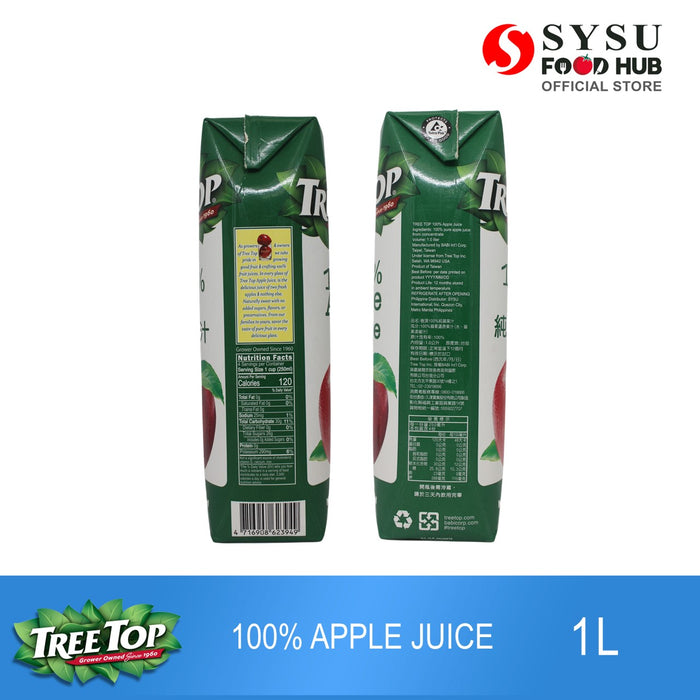 Tree Top 100% Apple Juice 1L (Tetra pack)